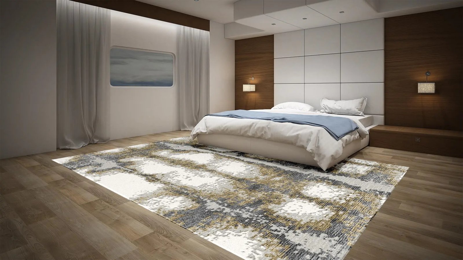 Custom Rugs Factory/ PROJECT-BRODA-SIZE-160X216-Q-c-in-Bedroom-1